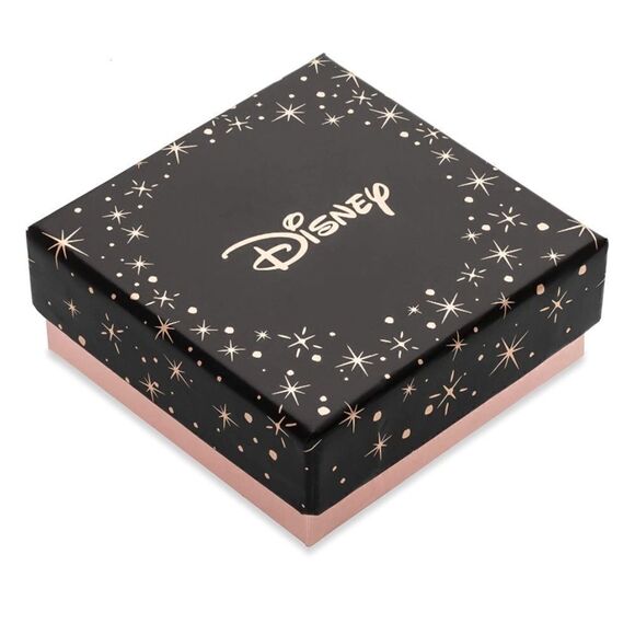 Silver Minnie Mouse March Aquamarine Cubic Zirconia Birthstone Necklace - Picture 6 of 6